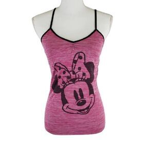 Disney seamless Minnie Mouse cami – cranberry striped racerback cute graphic